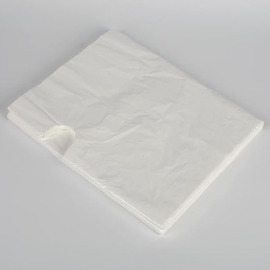 Disposable Apron White Heavy Weight Plastic/Poly White, 51×28 inches - 100pcs