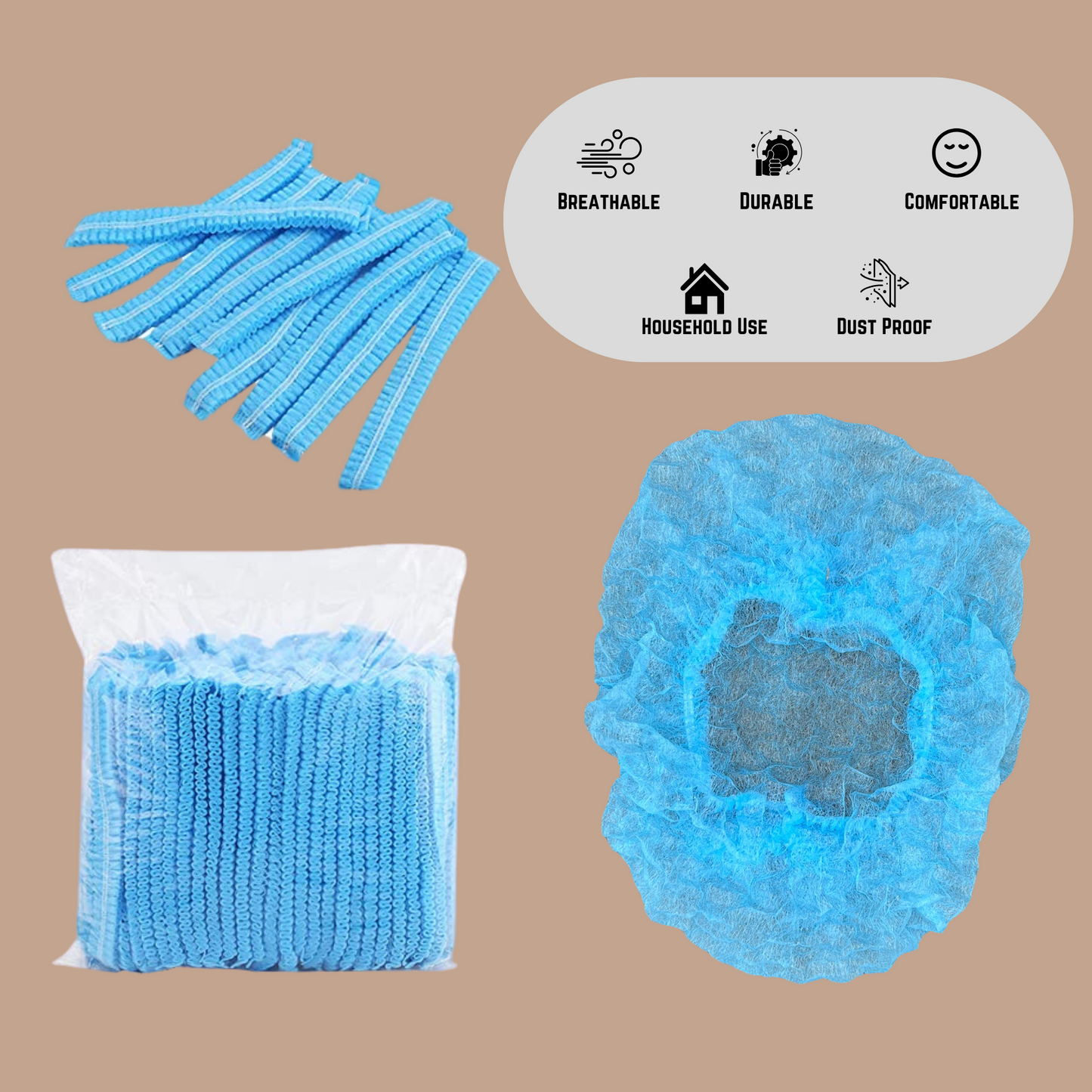 Non-Woven Hair Net (Bouffant Cap)