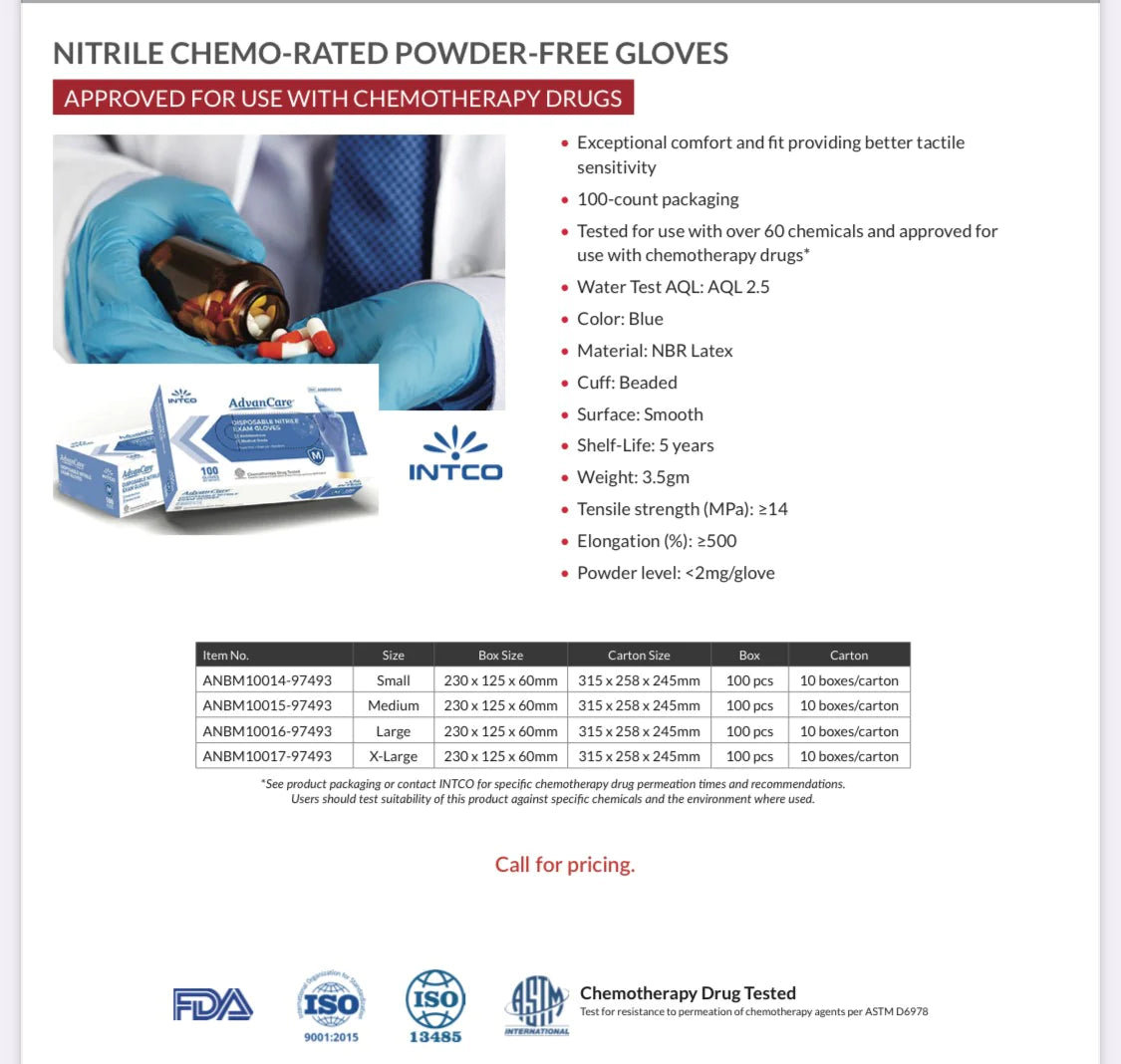 AdvanCare 3.5 Mil Nitrile Gloves