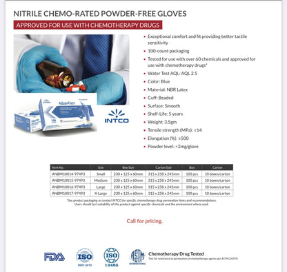 AdvanCare 3.5 Mil Nitrile Gloves