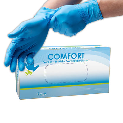 Comfort Powder free Disposable Nitrile Gloves 6.5 Mil