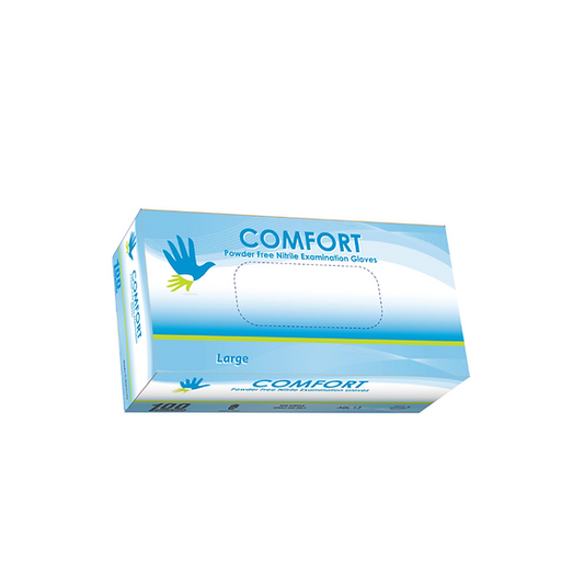 Comfort Powder free Disposable Nitrile Gloves 6.5 Mil