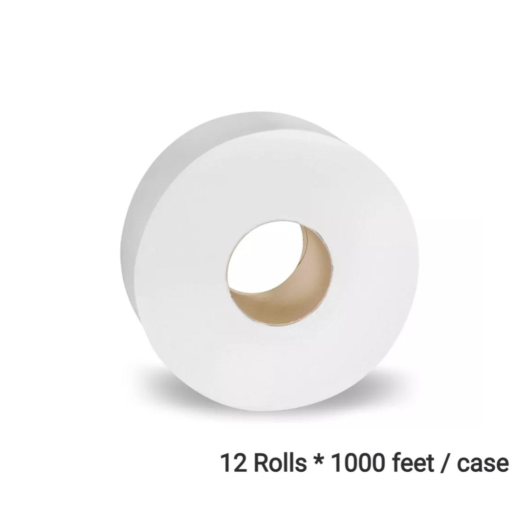 1000ft Jumbo Bathroom Tissue Paper Roll (FSC PAPER) - 1 Case