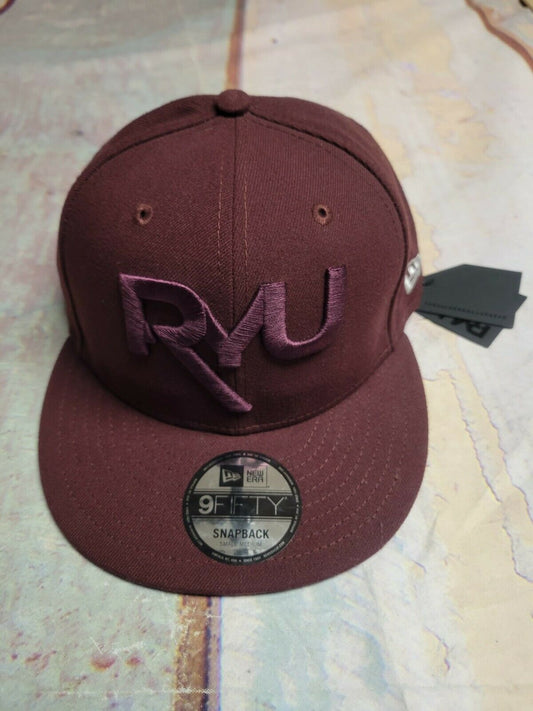 RYU Respect Your Universe Maroon Logo New Era Snapback Small Medium Cap MSRP $37