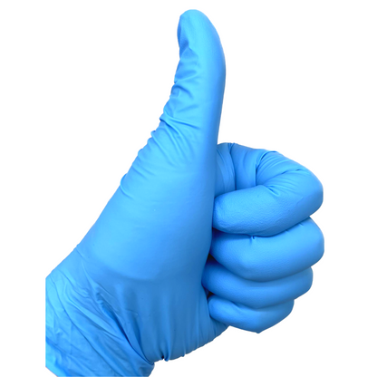 Touch Flex Nitrile Disposable Powder Free, Latex Free, Textured Fingertip, 4.5 Mil Thick, Protective Glove - Box of 100